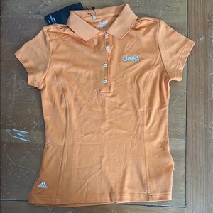Jeep Orange Polo Shirt Short Sleeve Classic